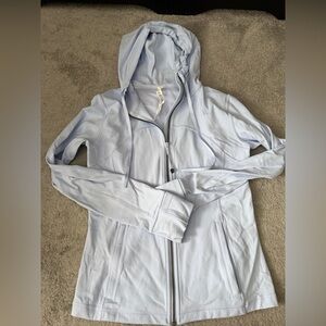 NWOT Lululemon Nulu Hooded Define Jacket Size 12 in Pastel Blue
